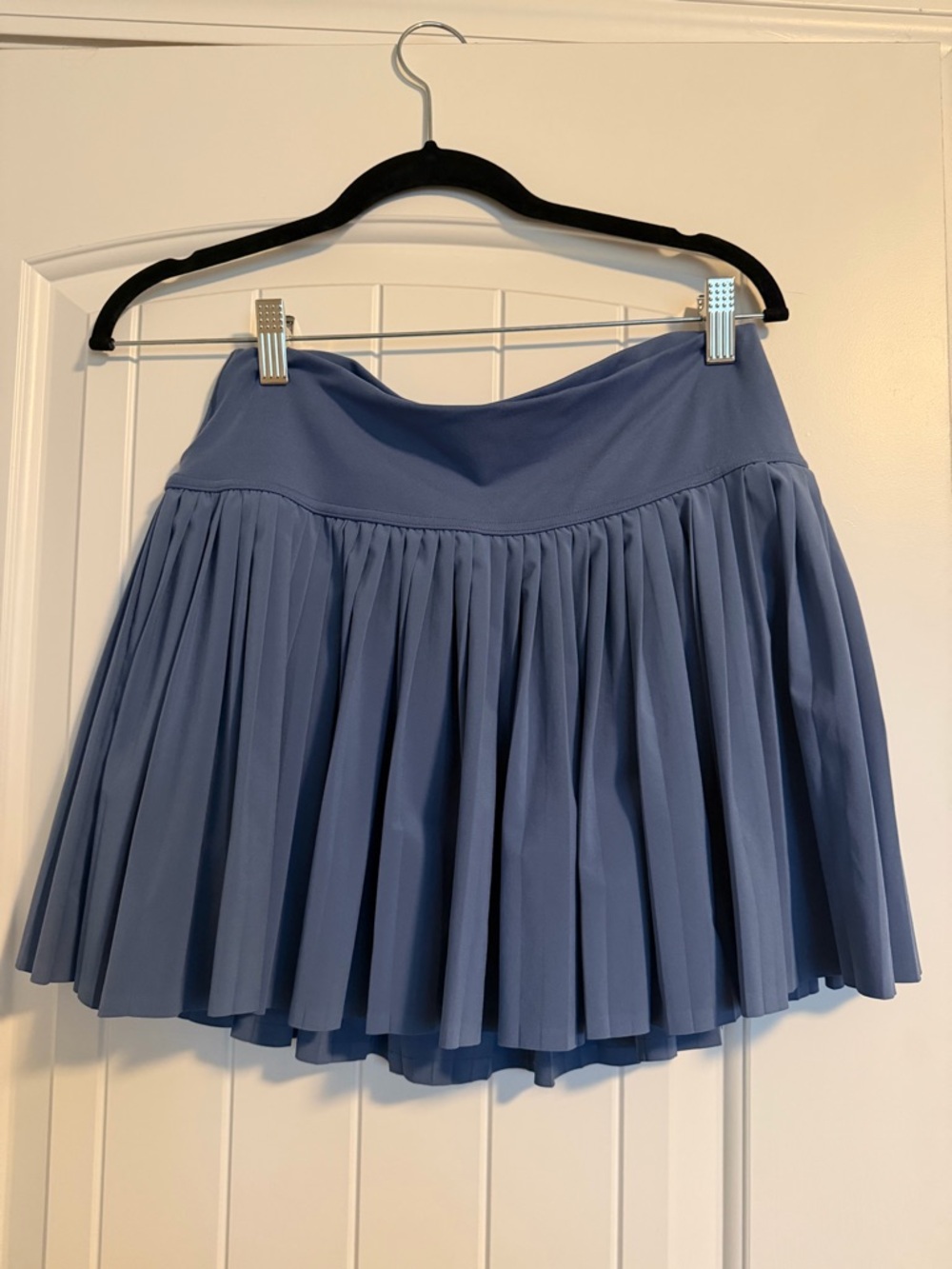 aerie Dusty Blue Pleated Skater Skirt